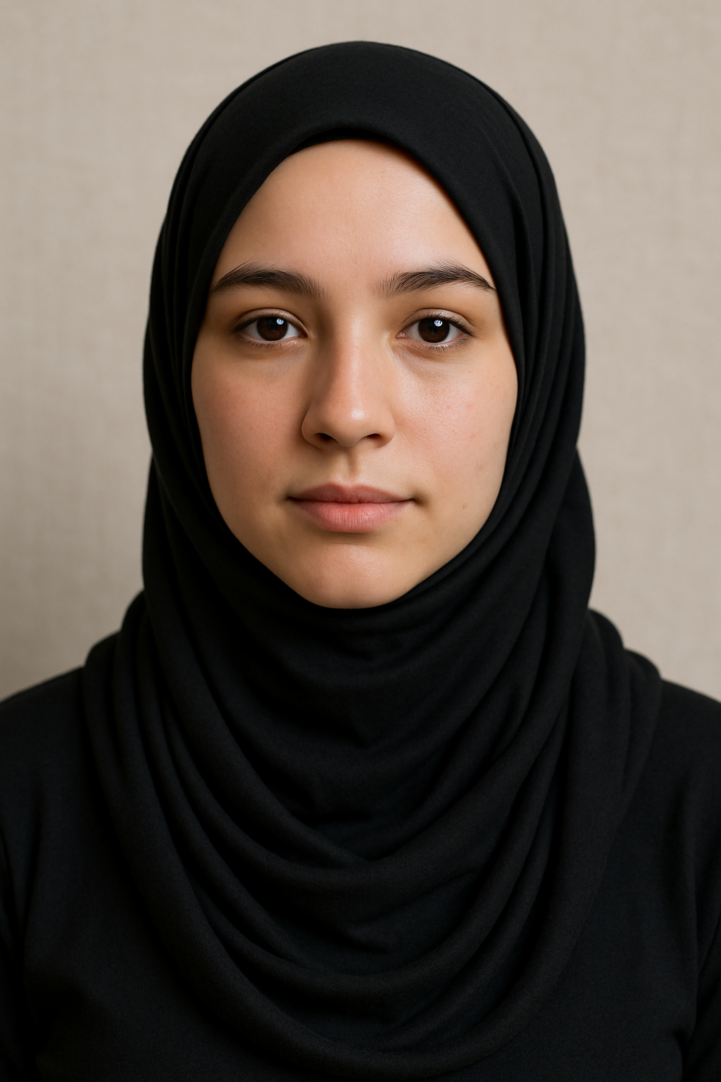 Plain Jersey - Black Hijab/Scarf