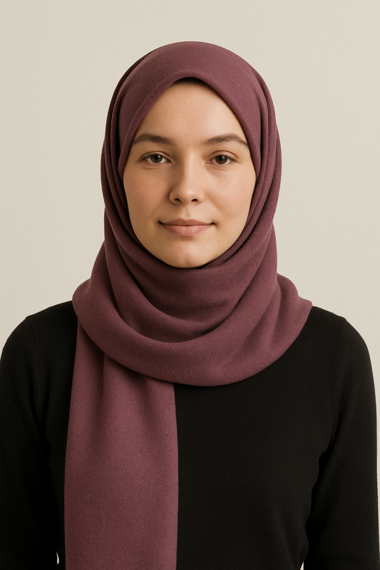 Plain  jersey Mauve Hijab/Scarf