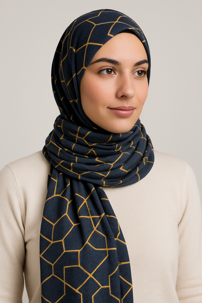 The Mirage edit - Printed jersey Scarf and Hijab
