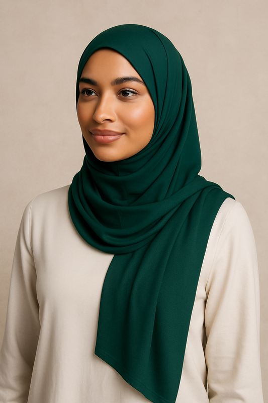Plain jersey - Bottle green Hijab/Scarf