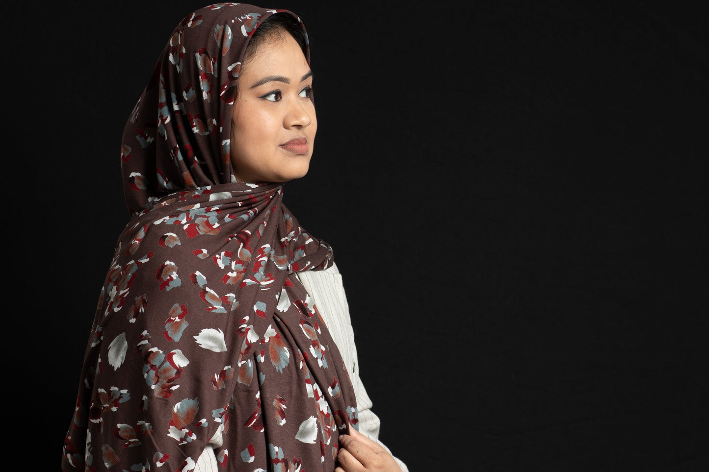 Brown Splash Jersey Scarf